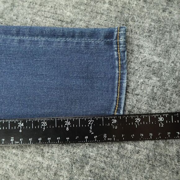 Driftwood Jeans Womens 24 Blue Denim Classic Fit Marilyn Skinny Rodeo Embroidery - Picture 9 of 12